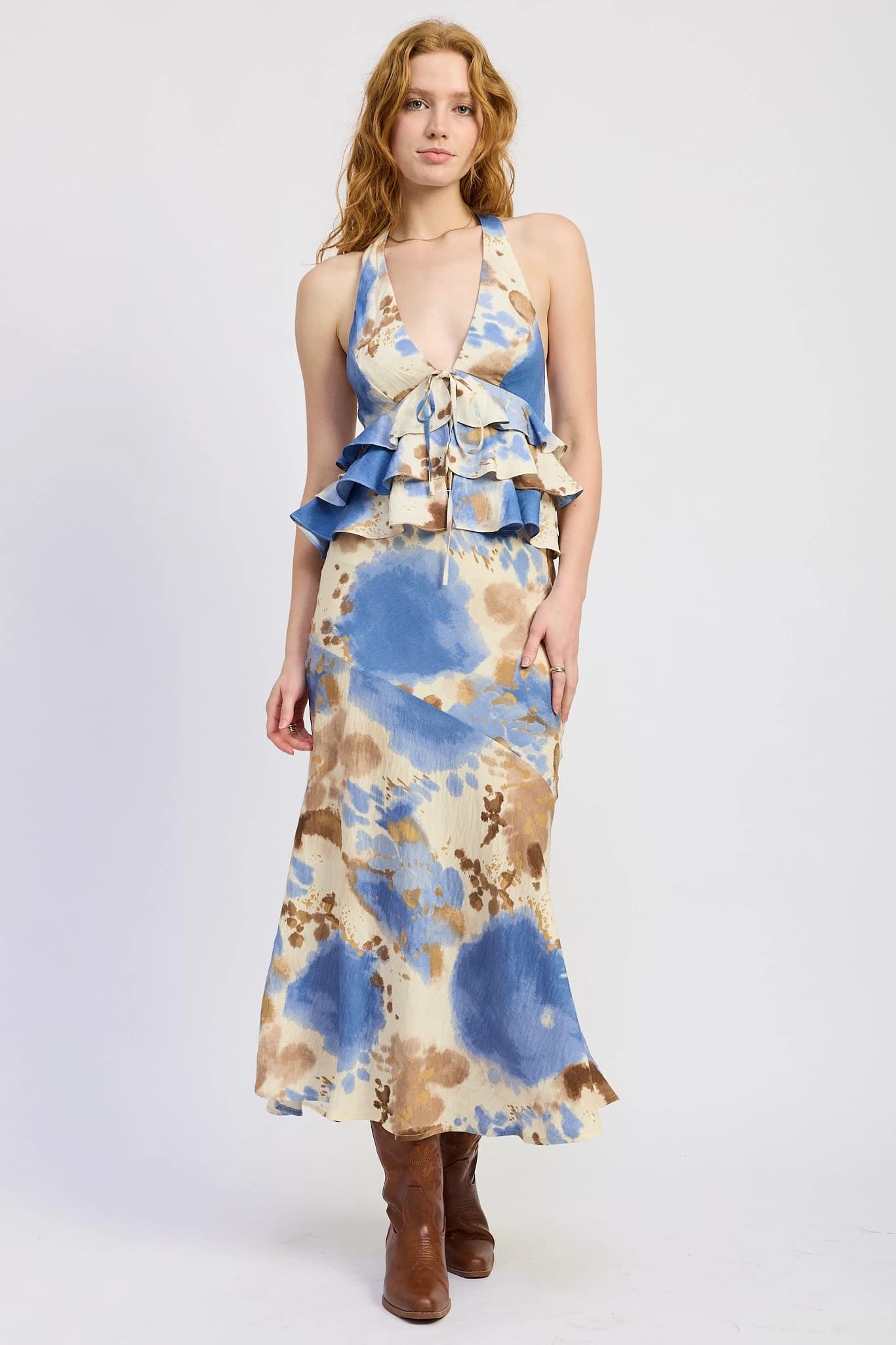 Amanda Skirt - Blue multicolor